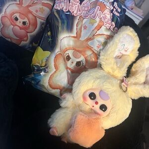 NWT Baby Three Lily Rabbit Town V3 Bunny Plush With Big Ears 🐰